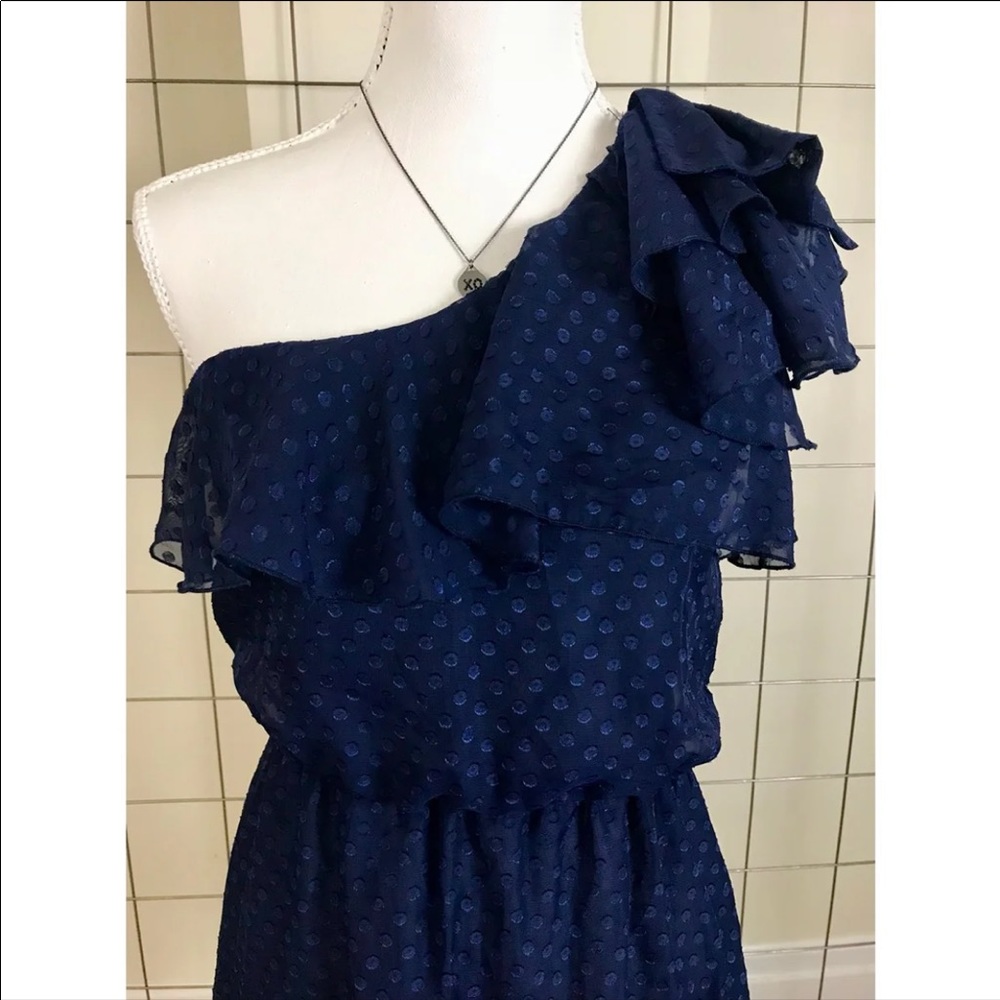 RUE21 Navy Blue One Shoulder Dress - Picture 4 of 4